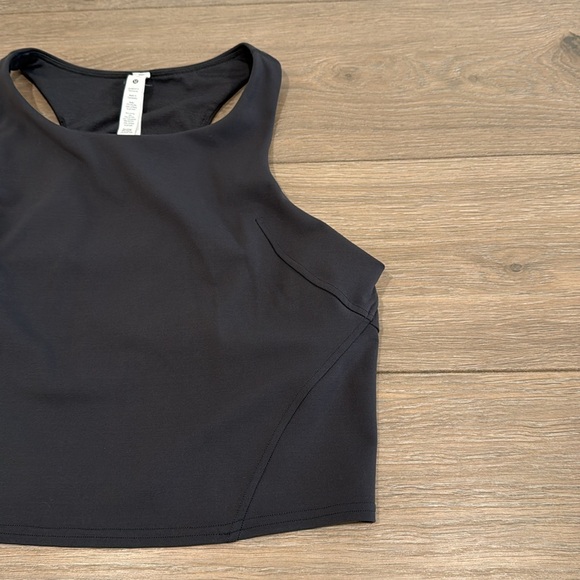 LULULEMON Graphite Grey Invigorate Training Tank Top Everlux Active Gym Size 12 - Picture 5 of 11